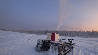 НА ДВУХ ШЕСТИСОТЫХ В ТАЙГУ! НОЧЬ В ПАЛАТКЕ -30, С ТЕПЛОМ И КОМФОРТОМ \ БЕФСТРОГАНОВ, ЩУКА И ВСЁ ОК !