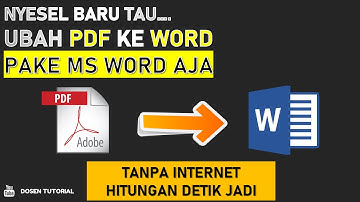 Cuma Pakai Microsoft WORD | Cara mengubah file PDF ke WORD tanpa aplikasi, tanpa internet (NEW)