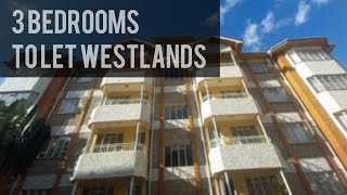 Inside a 3 Bedrooms Apartment to Let in Westlands Ksh. 85,000/=