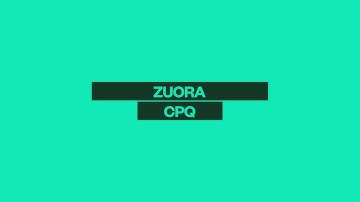 Zuora CPQ Micro Demo