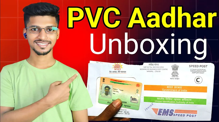 PVC Aadhaar Card unboxing 2025 how to unbox PVC plastic Aadhar card I PVC original Aadhar card