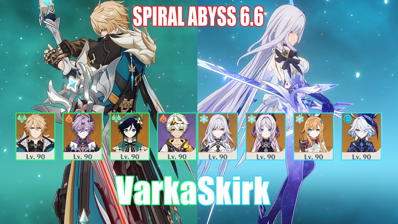 C0 Varka & C0 Skirk | Spiral Abyss 6.6 | Genshin Impact