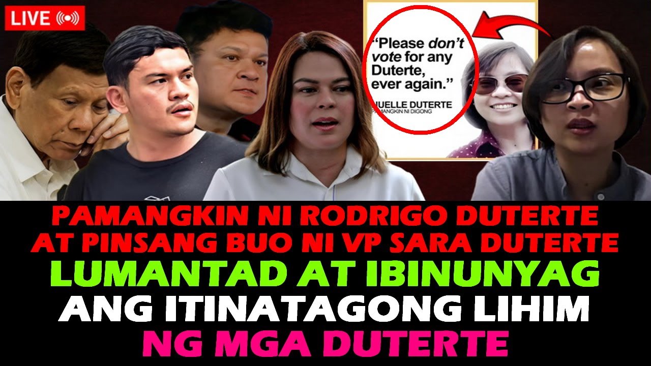 VP SARA DUTERTE BUKING NA! PAMANGKIN NI DIGONG IBINUNYAG ANG ITINATAGONG LIHIM! MARCOS PBBM LUISTRO