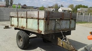 Купить прицеп тракторный одноосный 3 т самосвальный, б/у minitrak.com.ua Купить прицеп тракторный одноосный 3 т самосвальный, б/у minitrak.com.ua