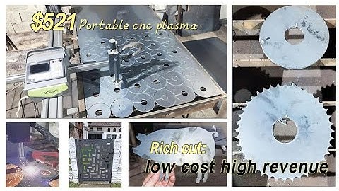 Portable cnc #plasmacutting system small cost effective ideal #tools #metalprocessing