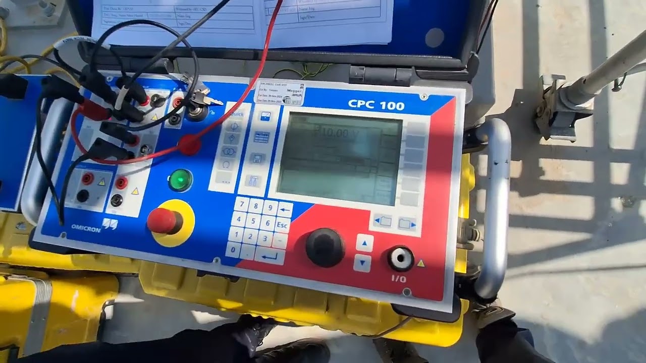 أختبار Tan delta و قياس سعة مكثف القدرة بأستخدام جهاز CPC100