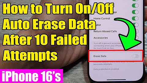 🔒iPhone 16/16 Pro Max: How to Enable/Disable Auto Erase Data After 10 Failed Attempts