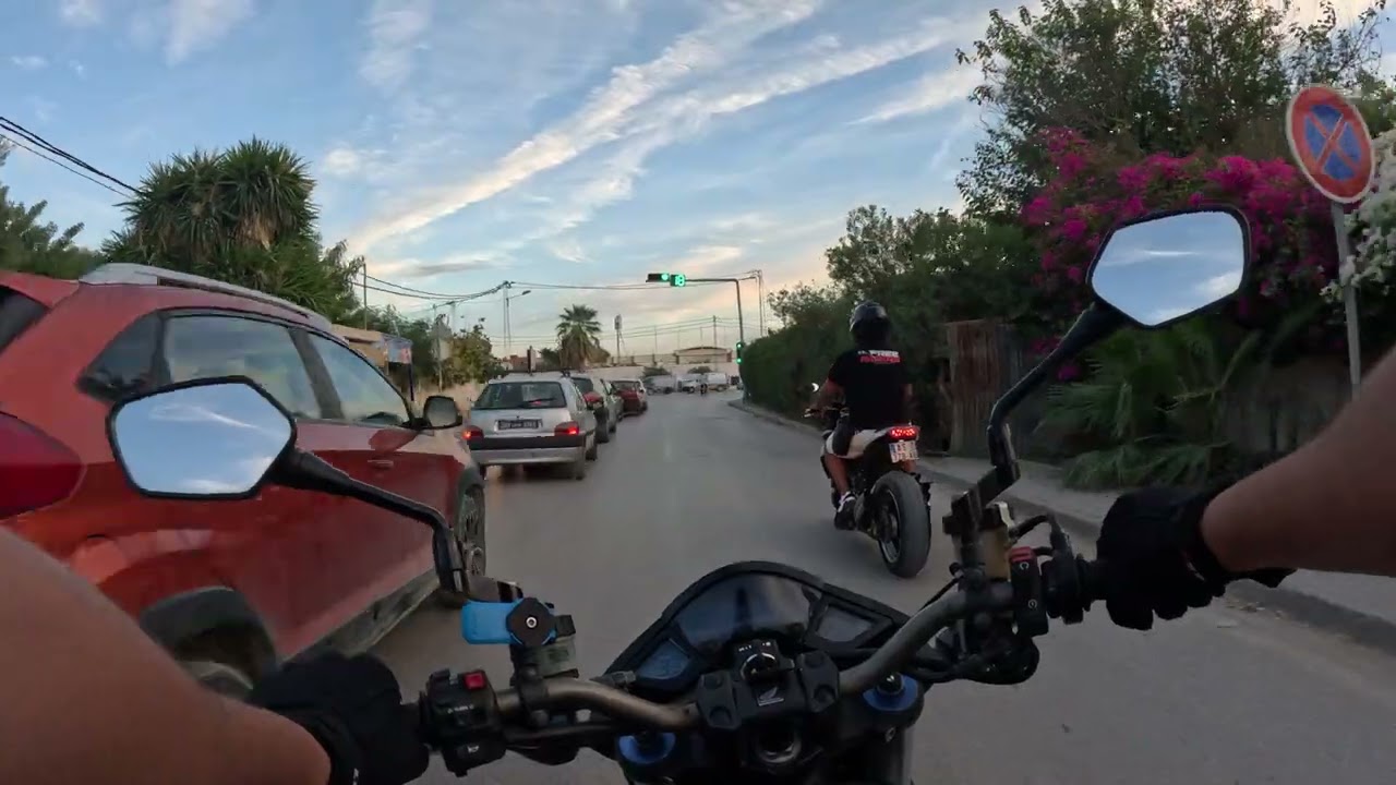 Motorcycle drive in Tunis, Tunisia 🇹🇳 | 4K 🏍️