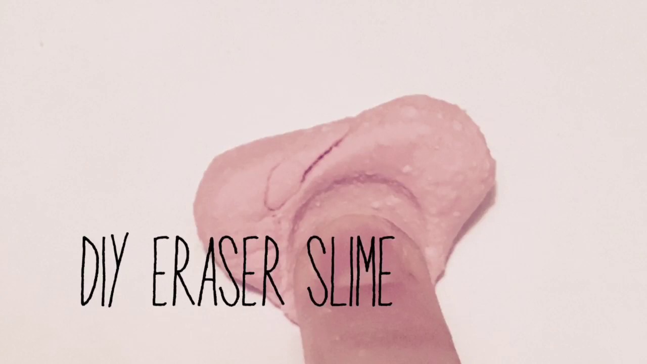 DIY eraser slime YouTube
