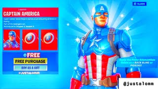 *GLITCH* HOW TO GET CAPTAIN AMERICA SKIN FOR FREE! ON FORTNITE! (NEW CAPTAIN AMERICA SKIN FOR FREE!)