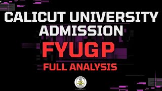 CALICUT UNIVERSITY UG Admission Started | Application Guide- 4Year Degree Details #CalicutUniversity