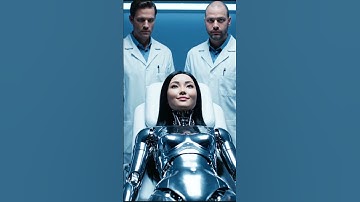 Humanoid Robot Awakens in Futuristic Factory  #ai #robot #scifi #technology #aivideo  #humanoidrobot