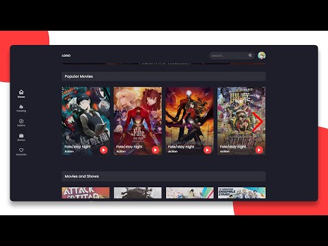 Movie Template using HTML, CSS And JavaScript | With Source Code