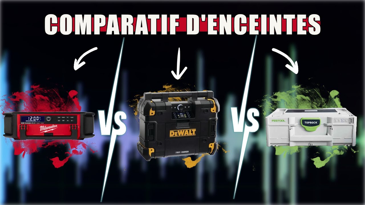 COMPARATIF D'ENCEINTES DE CHANTIER ! - La pause café de BichonTV