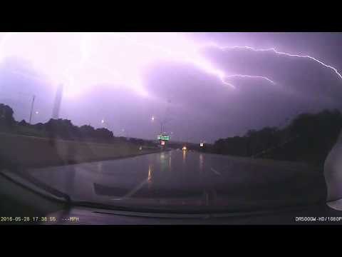 Huge Lightning Strike Over Austin, T.X. 5/29/16