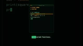 Python Lambda Functions Explained Simply