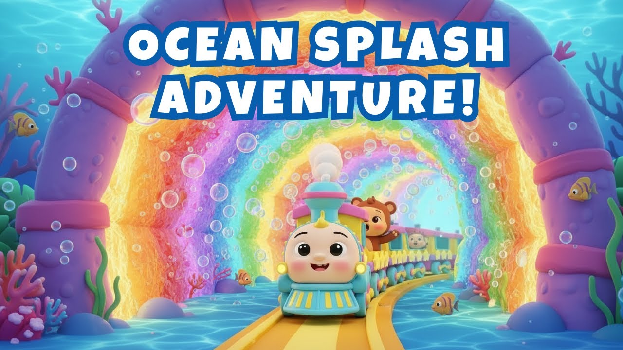 Ocean Splash Adventure! 🌊✨ | Fun Train Ride for Kids & Toddlers