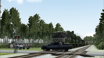 Train Hits Truck In Run 8 Train Simulator V2  (WARNING FOUL LANGUAGE!!!)