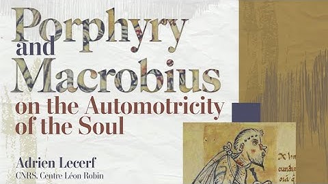 The IMS-FORTH & ACHS Neoplatonic Lectures - Lecture by Adrien Lecerf (7-12-2023)