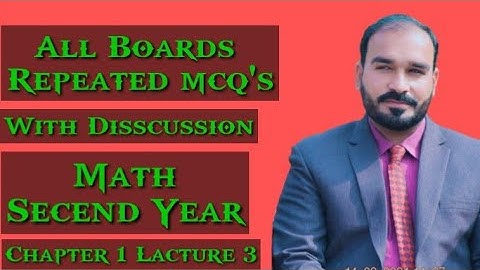 MCQs CHAPTER 01 | FUNCTIONS AND LIMITS | LECTURE 03