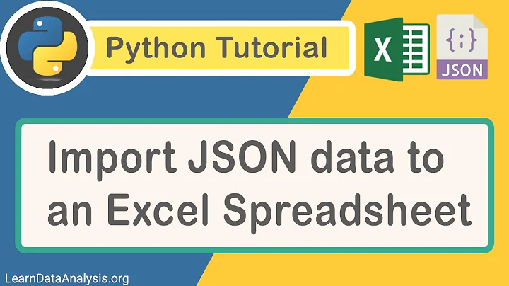 Import JSON data to an Excel spreadsheet using Python