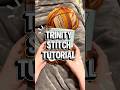 Quick trinity stitch tutorial. #crochet #beginnersstitch #crochettutorial #beginnercrochet
