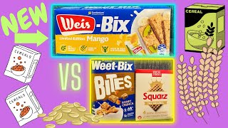 Cereal Special: NEW Limited Edition Weis-Bix 🇦🇺 vs. Squarz 🇬🇧 vs. Weet-Bix Bites 🇦🇺 Review
