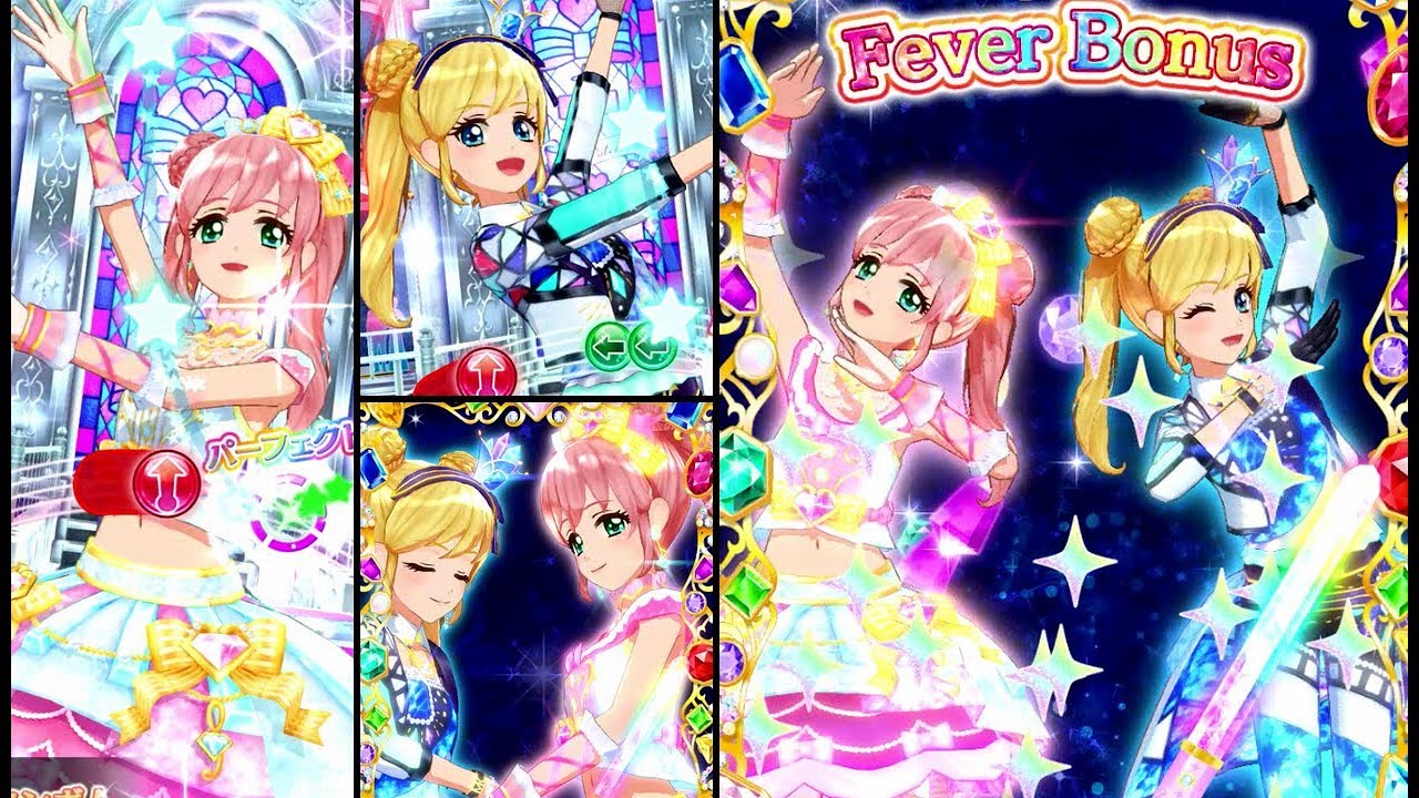 アイカツフレンズ マイキャラ達でみんなみんな とてもむずかしい メロディダイヤモンドコーデ マテリアルサファイアコーデ Youtube