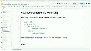 Details S1 D3 P3 Conditionals Guide
