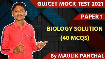 GUJCET MOCK TEST SERIES 2021 || PAPER 1 SOLUTION || MAULIK PANCHAL