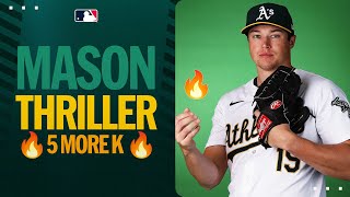 Mason Miller continues to be UNREAL out of the 'pen! 🔥 (BOTH INNINGS - 5 MORE K! ⛽️)