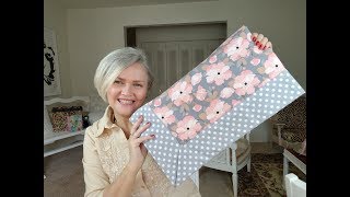 Easy Self Binding Baby Blanket.