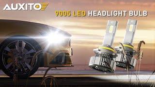 Auxito Latest 9005 Headlight Bulb, 700% Brighter Than Halogen, Your Best Headlight Choice In 2023