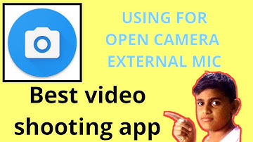 Use external mic using open camera app