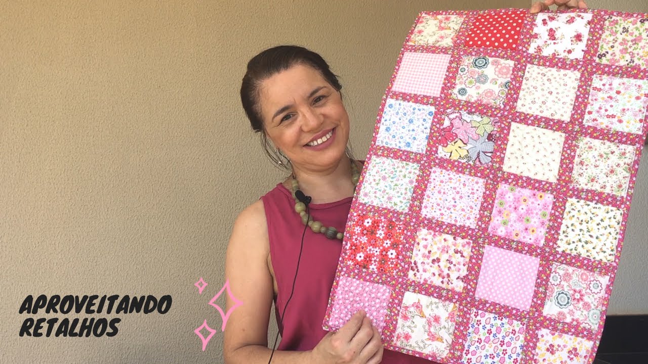Como fazer colcha, tapete, toalha de mesa e muito mais, aproveitando retalhos