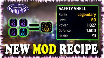 LEGENDARY ARMOR MOD RECIPE!! But I Have Discovered Another Problem - Gotham Knights