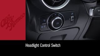 Headlight Control Switch | How To | 2019 Alfa Romeo Stelvio