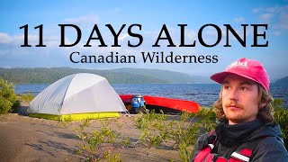 10  Days Alone in Deep Canadian Wilderness - Solo Camping, Fishing and Wildlife