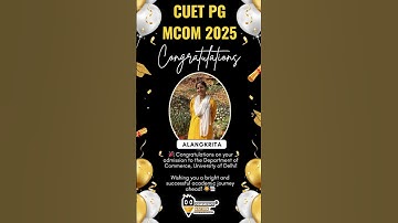 CUET PG M.Com 2026 | Selection Delhi University #cuetpg2026 #cuetpgmcom2026 #mcom #srcc #shorts