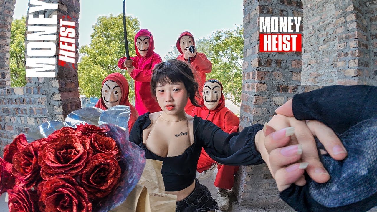 Parkour MONEY HEIST vs POLICE CHASE  Surprise For POLICE In REAL LIFE BELLA CIAO REMIX  Epic POV