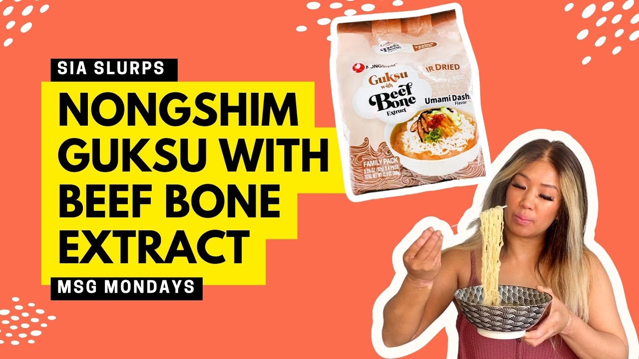 NONGSHIM GUKSU WITH BEEF BONE EXTRACT Instant Ramen/Noodle Reviews! 🦴