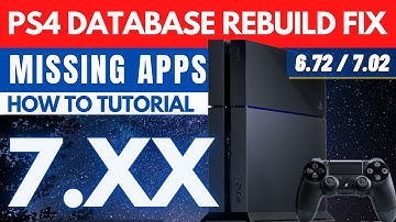 Fix Missing Games and Apps after Database Rebuild | PS4 Jailbreak | 7.55 | 7.xx | Tutorial | Guide