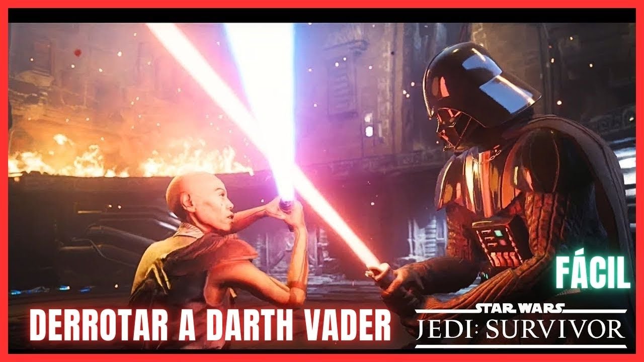 Estrategia para vencer a DARTH VADER VS CERE STAR WARS jedi survivor PS5 gameplay explicacion facil