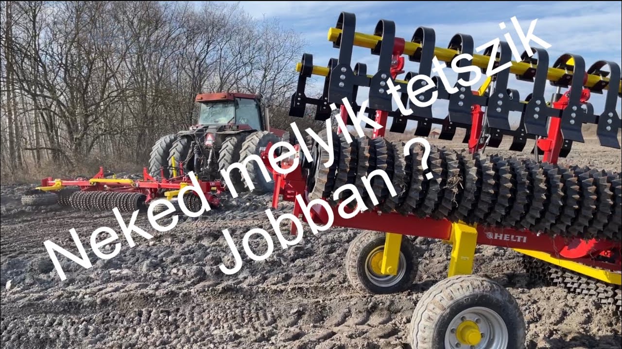 Összehasonlító teszt Helti landroll prizma és Cambridge hengerek az EAgro Kft től