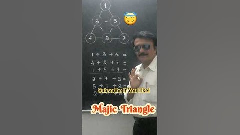 “💞Magic Triangle Puzzle 🔺 | Can You Crack the Pattern? 🧠 #Shorts” #shorts #shortsfeed #subscribe