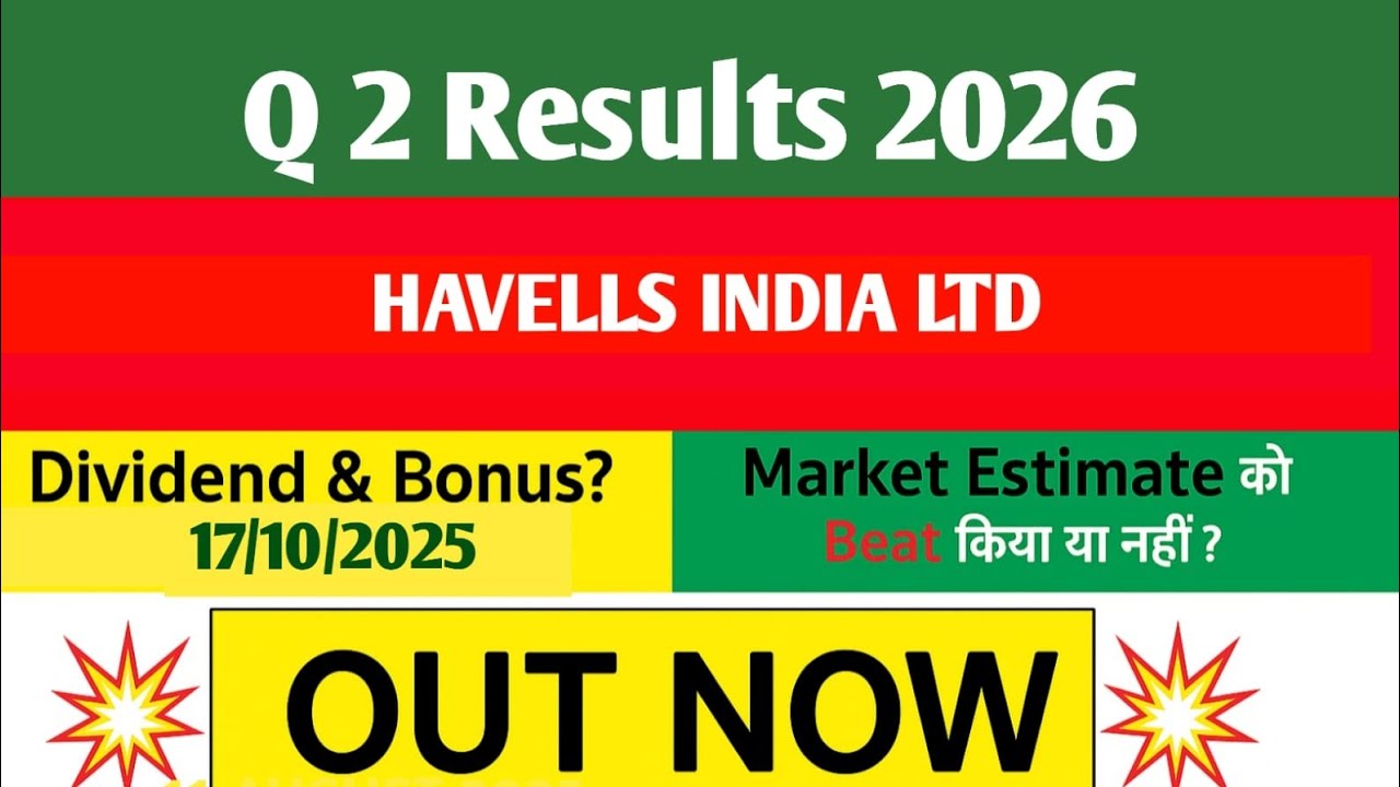 ⚡ Havells India Ltd Q2 FY2026 Results | Electrical Equipment Sector में ...