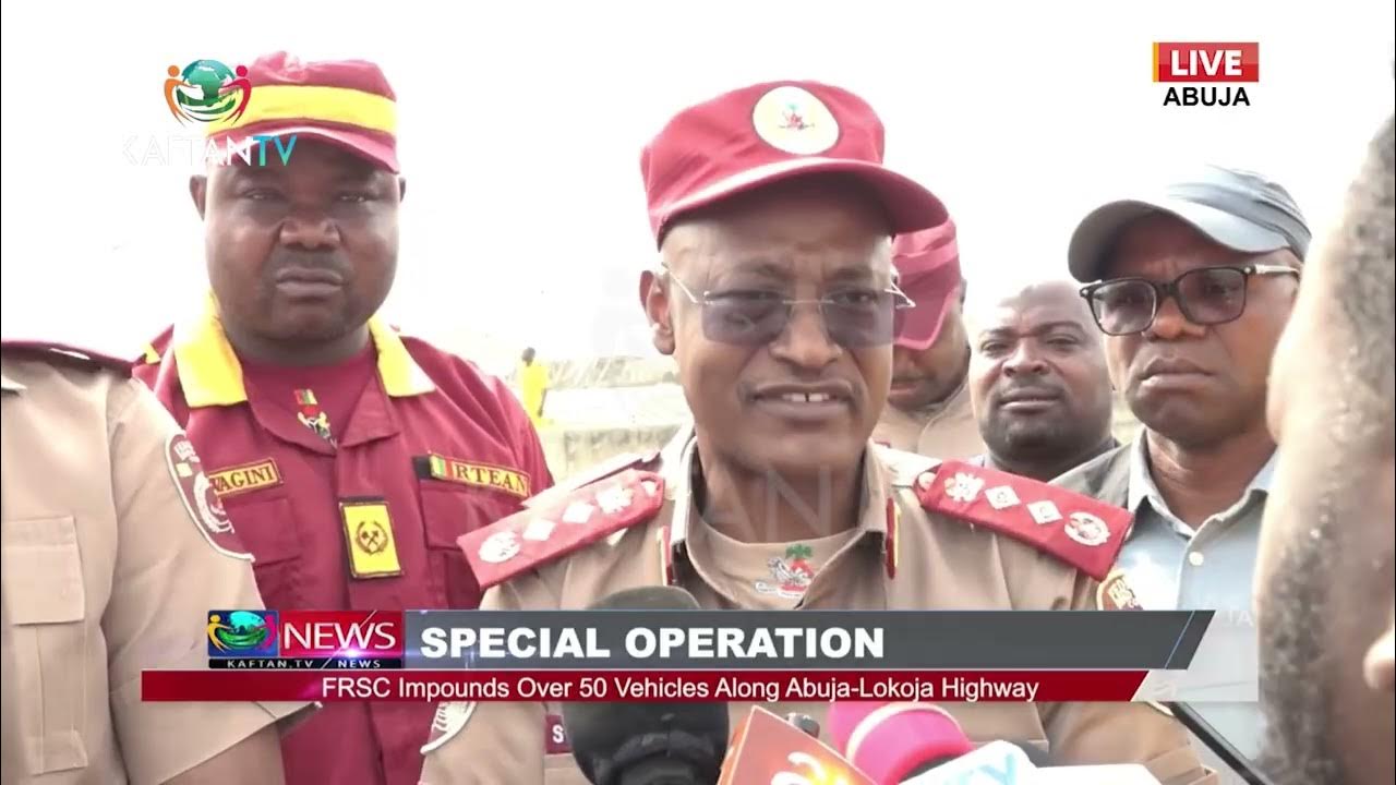 SPECIAL OPERATION: FRSC IMPOUNDS OVER 50 VEHICLES ALONG ABUJA- LOKOJA HIGHWAY