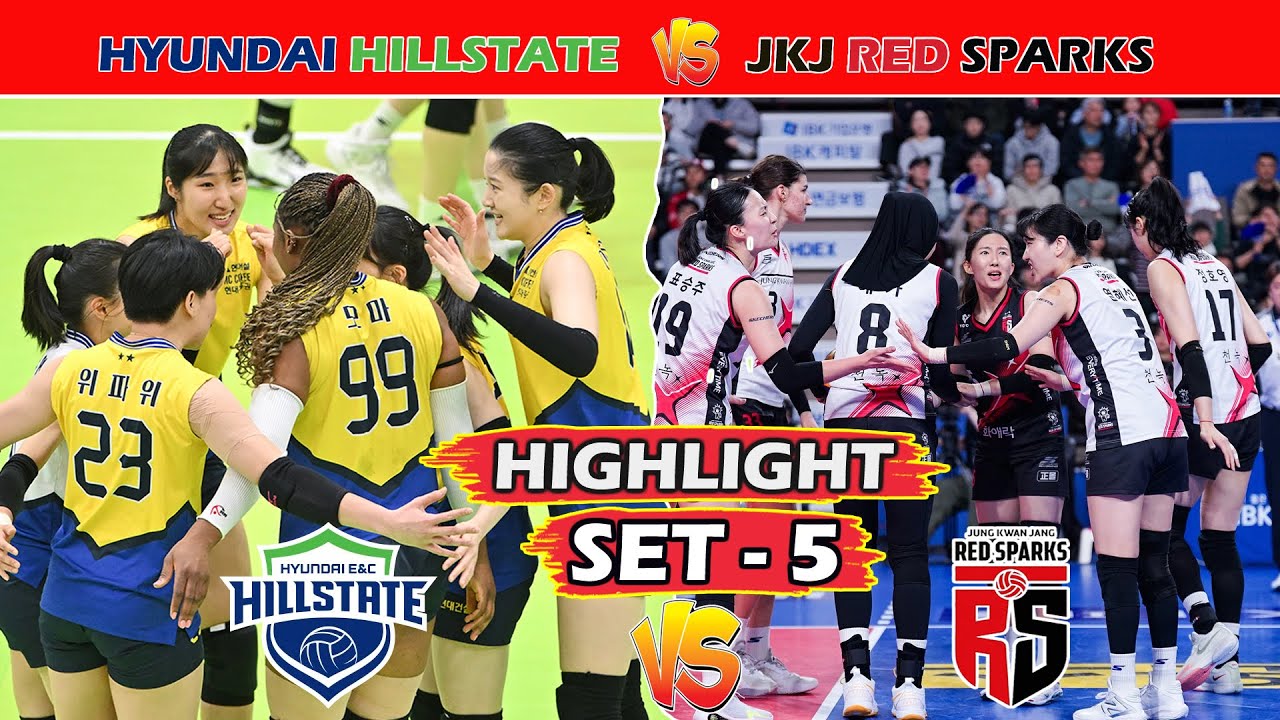 MENEGANGKAN & DRAMATIS, SET - 5 RED SPARKS VS HYUNDAI HILLSTATE, MEGAWATI BORONG 10 POINT 