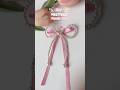 DIY prettiest pearl 🫧bow 🎀✨ #diy #cute #shorts #bow #pinterest #keychain