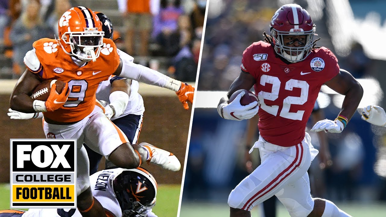najee harris travis etienne shine in alabama clemson offense breaking the huddle cfb on fox youtube clemson alabama alabama crimson tide